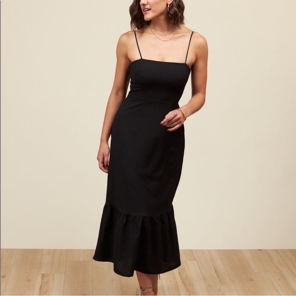 Park & Fifth Black Midi Dress - Picture 1 of 6